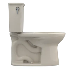 TOTO Drake Transitional Two-Piece Elongated 1.28 GPF TORNADO FLUSH Toilet with CEFIONTECT, Bone, Vitreous China, CST786CEG#03