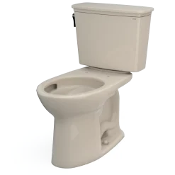 TOTO Drake Transitional Two-Piece Elongated 1.28 GPF TORNADO FLUSH Toilet with CEFIONTECT, Bone, Vitreous China, CST786CEG#03