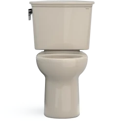 TOTO Drake Transitional Two-Piece Round 1.28 GPF Universal Height TORNADO FLUSH Toilet with CEFIONTECT, Bone, Vitreous China, CST785CEFG#03