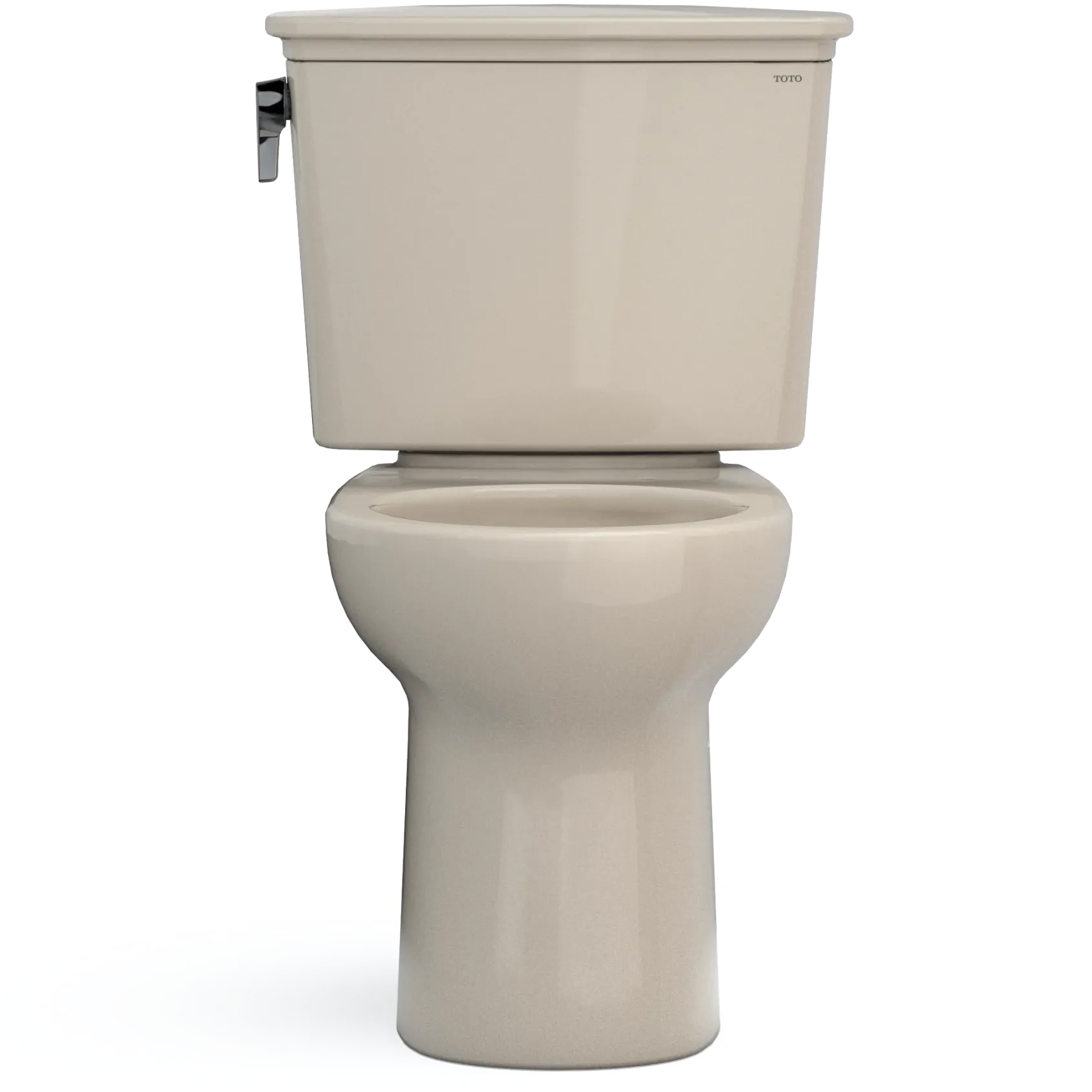 TOTO Drake Transitional Two-Piece Round 1.28 GPF Universal Height TORNADO FLUSH Toilet with CEFIONTECT, Bone, Vitreous China, CST785CEFG#03