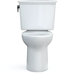 TOTO Drake Transitional Two-Piece Elongated 1.28 GPF TORNADO FLUSH Toilet with CEFIONTECT, Cotton White, Vitreous China, CST786CEG#01