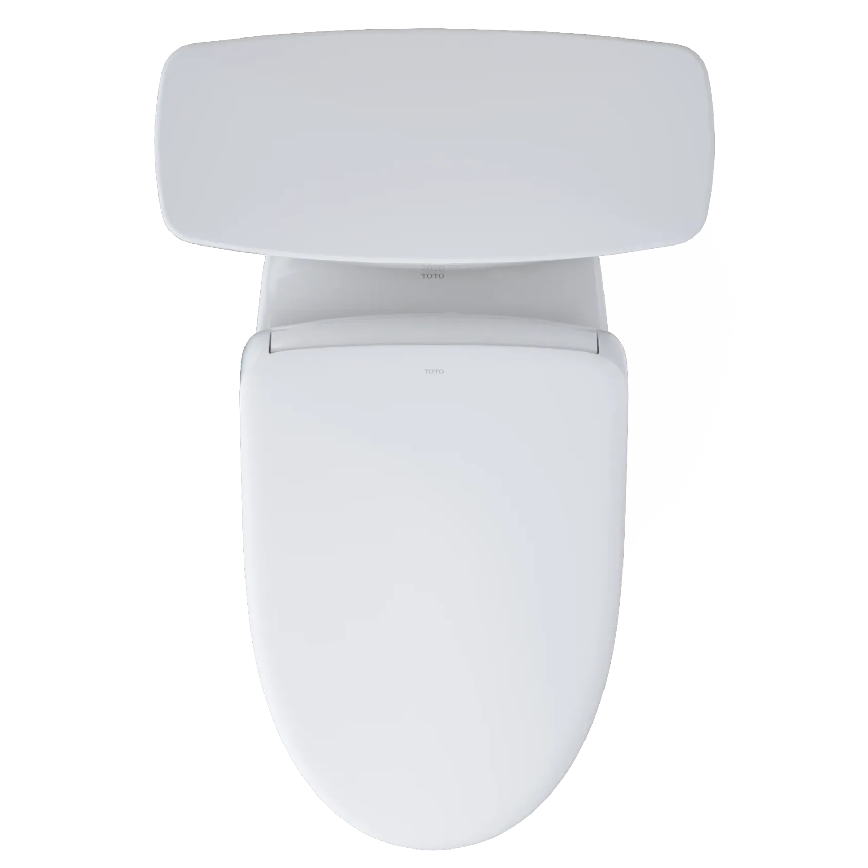 TOTO Drake Transitional WASHLET+ Two-Piece Elongated 1.28 GPF TORNADO FLUSH Toilet with S7A Contemporary Bidet Seat, Cotton White, Vitreous China|Plastic, MW7864736CEG#01