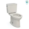 TOTO Drake Two-Piece Elongated 1.28 GPF TORNADO FLUSH Toilet with CEFIONTECT, Sedona Beige, Vitreous China, CST776CEG#12