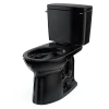 TOTO Drake Two-Piece Elongated 1.28 GPF TORNADO FLUSH Toilet, Ebony, Vitreous China, CST776CE#51