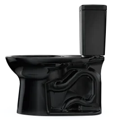 TOTO Drake Two-Piece Elongated 1.28 GPF TORNADO FLUSH Toilet, Ebony, Vitreous China, CST776CE#51