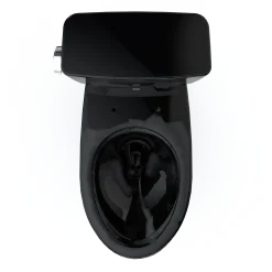 TOTO Drake Two-Piece Elongated 1.28 GPF TORNADO FLUSH Toilet, Ebony, Vitreous China, CST776CE#51