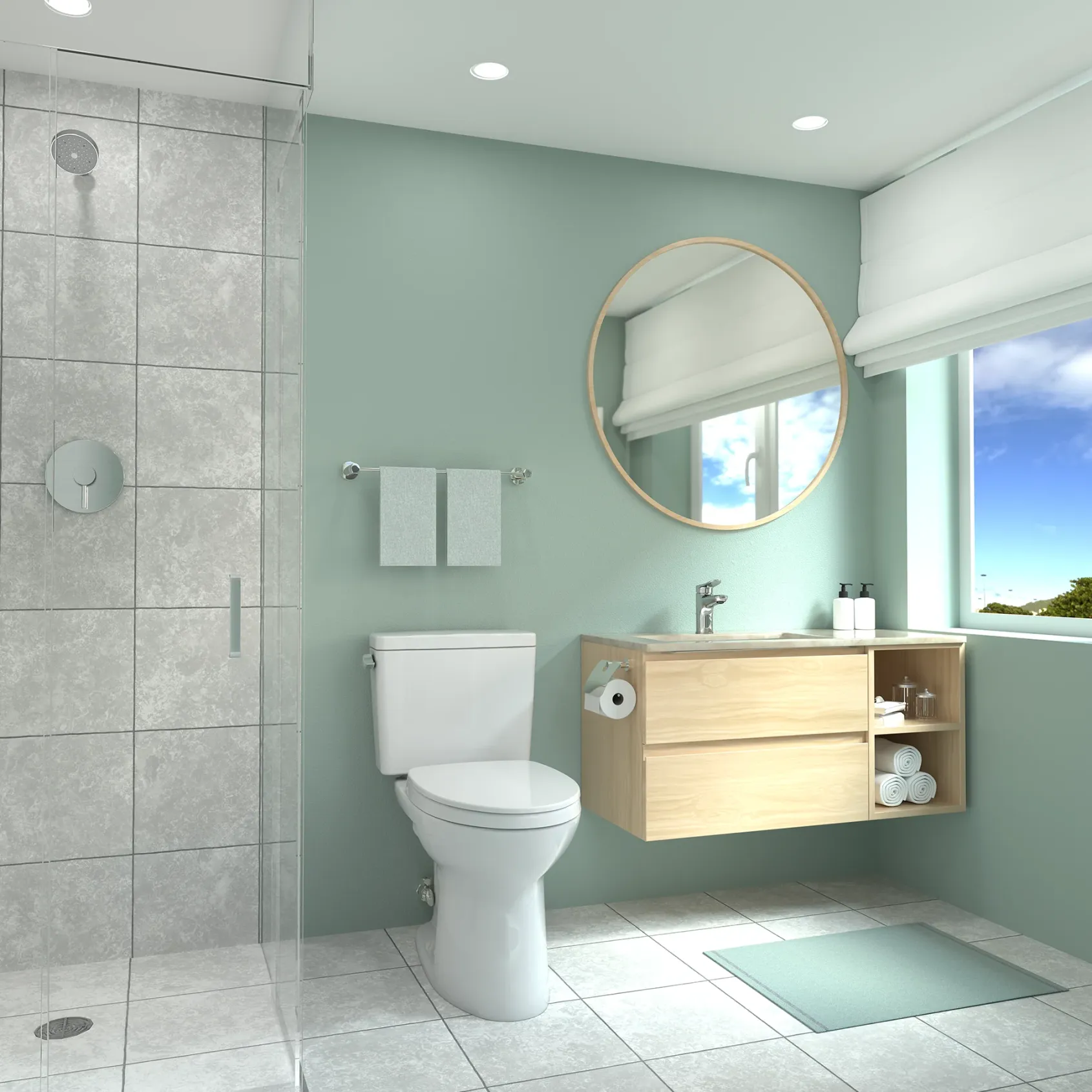 TOTO Drake Two-Piece Elongated 1.28 GPF TORNADO FLUSH Toilet, Ebony, Vitreous China, CST776CE#51