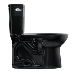 TOTO Drake Two-Piece Elongated 1.28 GPF TORNADO FLUSH Toilet, Ebony, Vitreous China, CST776CE#51
