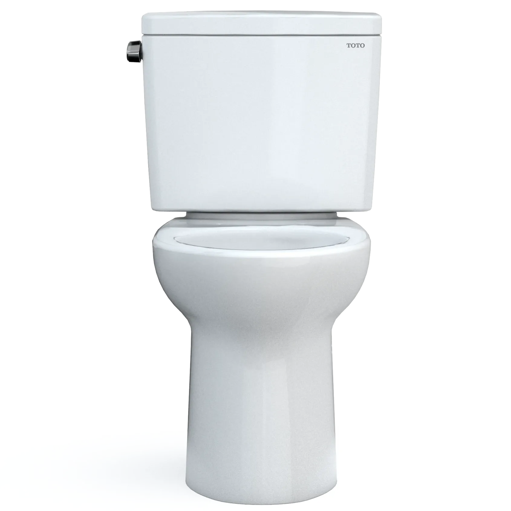 TOTO Drake Two-Piece Elongated 1.28 GPF TORNADO FLUSH Toilet with CEFIONTECT, Cotton White, Vitreous China, CST776CEG#01