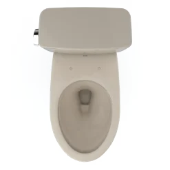 TOTO Drake Two-Piece Elongated 1.28 GPF TORNADO FLUSH Toilet with CEFIONTECT, Bone, Vitreous China, CST776CEG#03