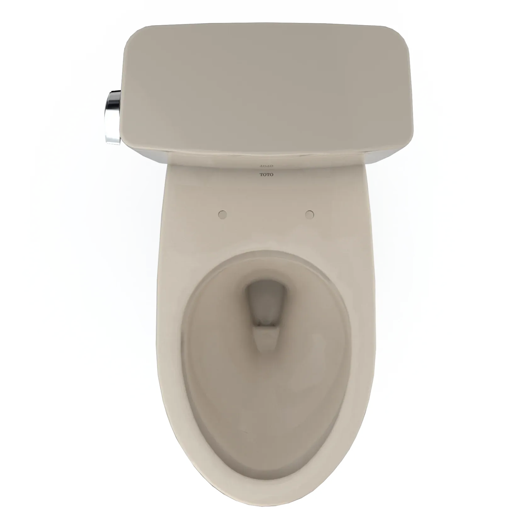 TOTO Drake Two-Piece Elongated 1.28 GPF TORNADO FLUSH Toilet with CEFIONTECT, Bone, Vitreous China, CST776CEG#03