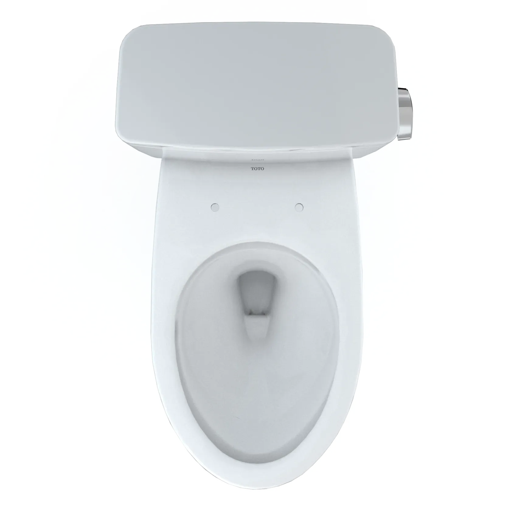 TOTO Drake Two-Piece Elongated 1.28 GPF TORNADO FLUSH Toilet with CEFIONTECT and Right-Hand Trip Lever, Cotton White, Vitreous China, CST776CERG#01