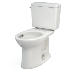TOTO Drake Two-Piece Elongated 1.28 GPF TORNADO FLUSH Toilet with CEFIONTECT, Colonial White, Vitreous China, CST776CEG#11