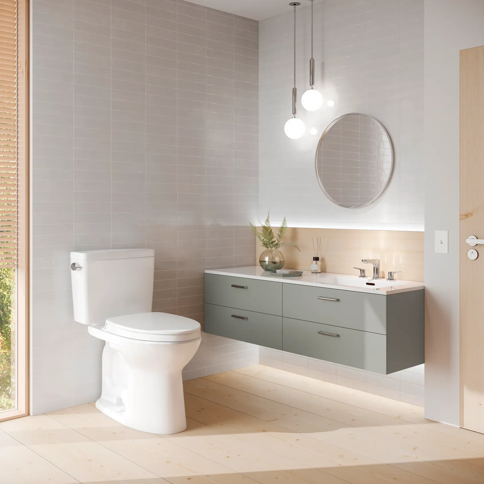TOTO Drake Two-Piece Elongated 1.28 GPF Universal Height TORNADO FLUSH Toilet with CEFIONTECT and 10 Inch Rough-In, Cotton White, Vitreous China, CST776CEFG.10#01