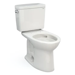 TOTO Drake Two-Piece Elongated 1.6 GPF Universal Height TORNADO FLUSH Toilet with CEFIONTECT, Colonial White, Vitreous China, CST776CSFG#11