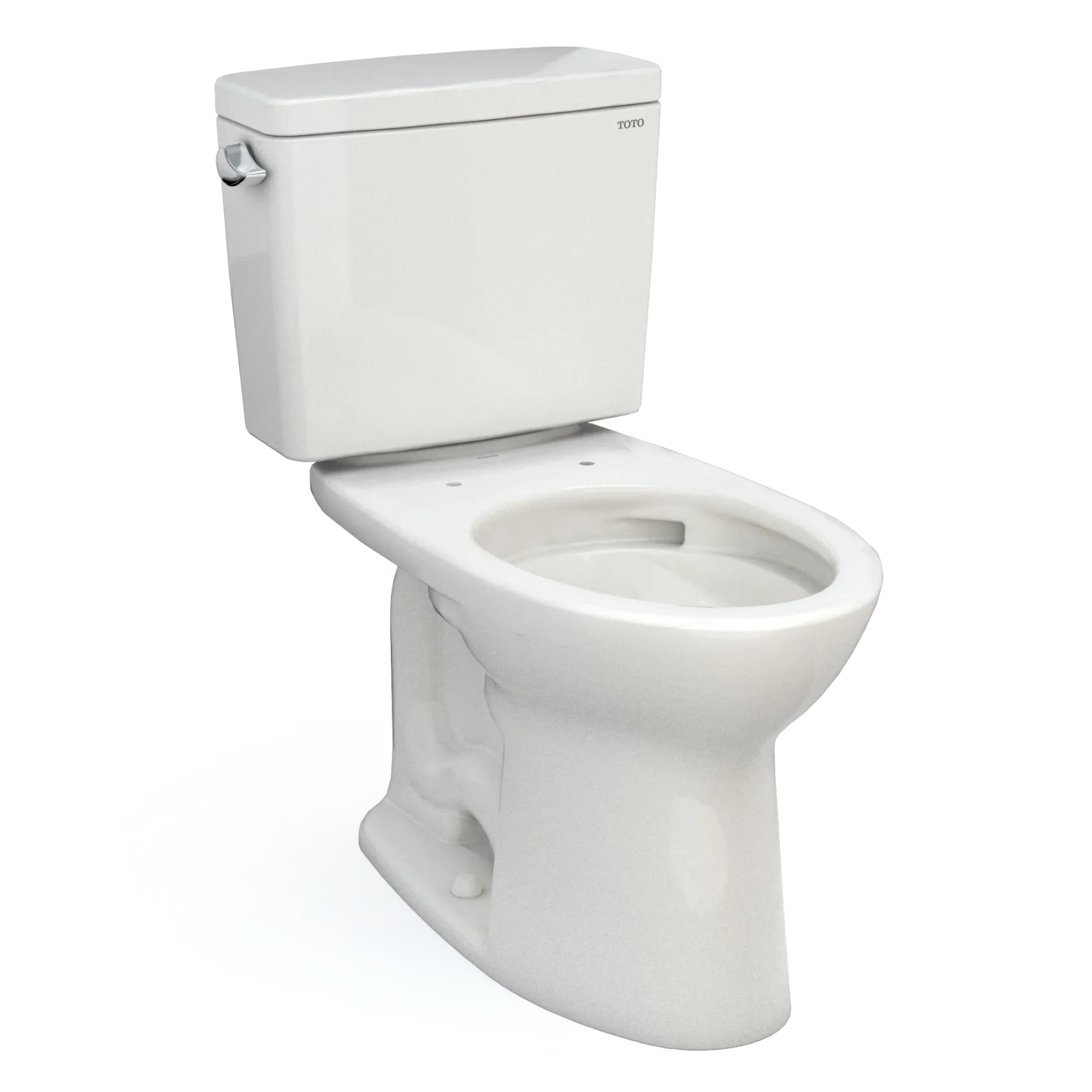 TOTO Drake Two-Piece Elongated 1.6 GPF Universal Height TORNADO FLUSH Toilet with CEFIONTECT, Colonial White, Vitreous China, CST776CSFG#11