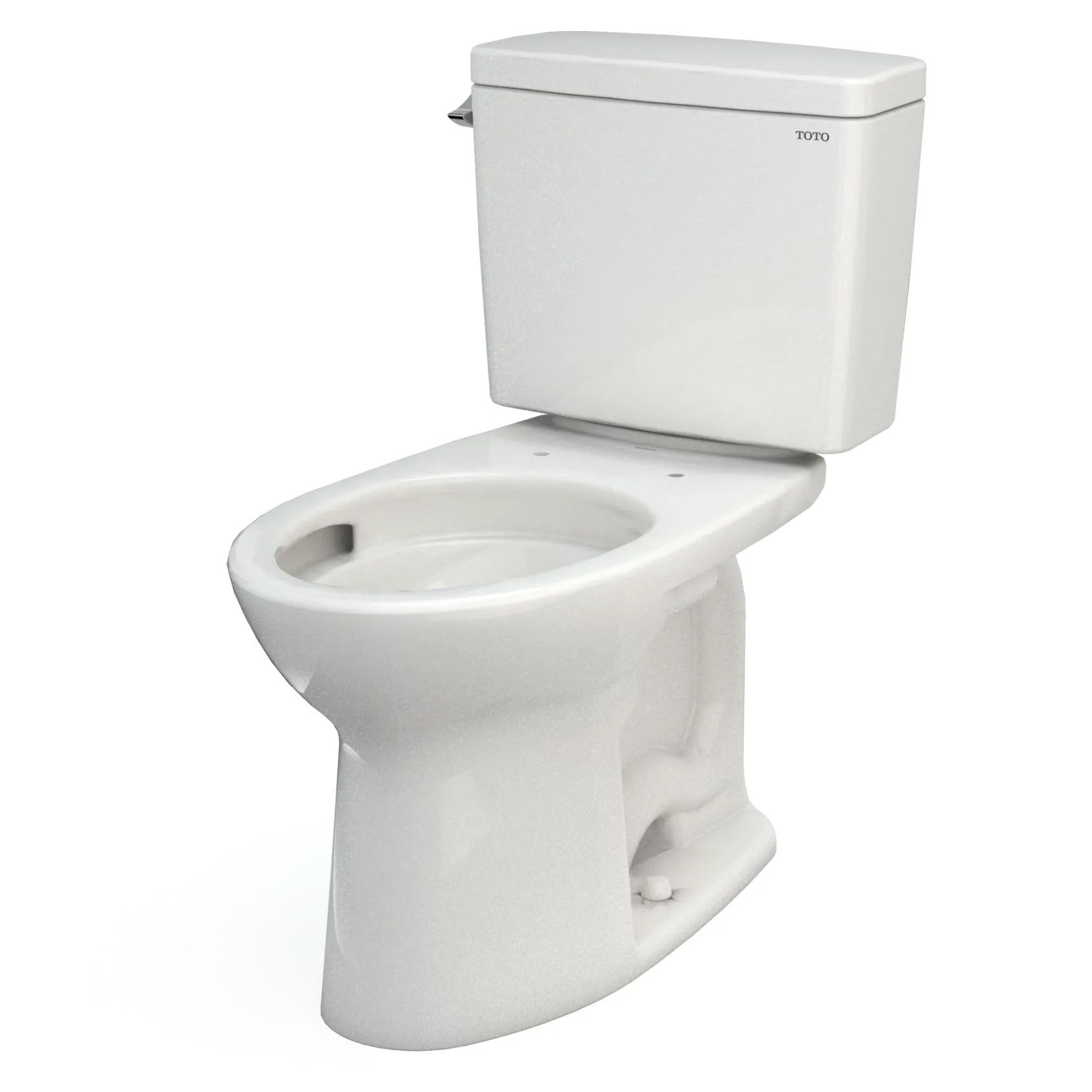 TOTO Drake Two-Piece Elongated 1.6 GPF Universal Height TORNADO FLUSH Toilet with CEFIONTECT, Colonial White, Vitreous China, CST776CSFG#11
