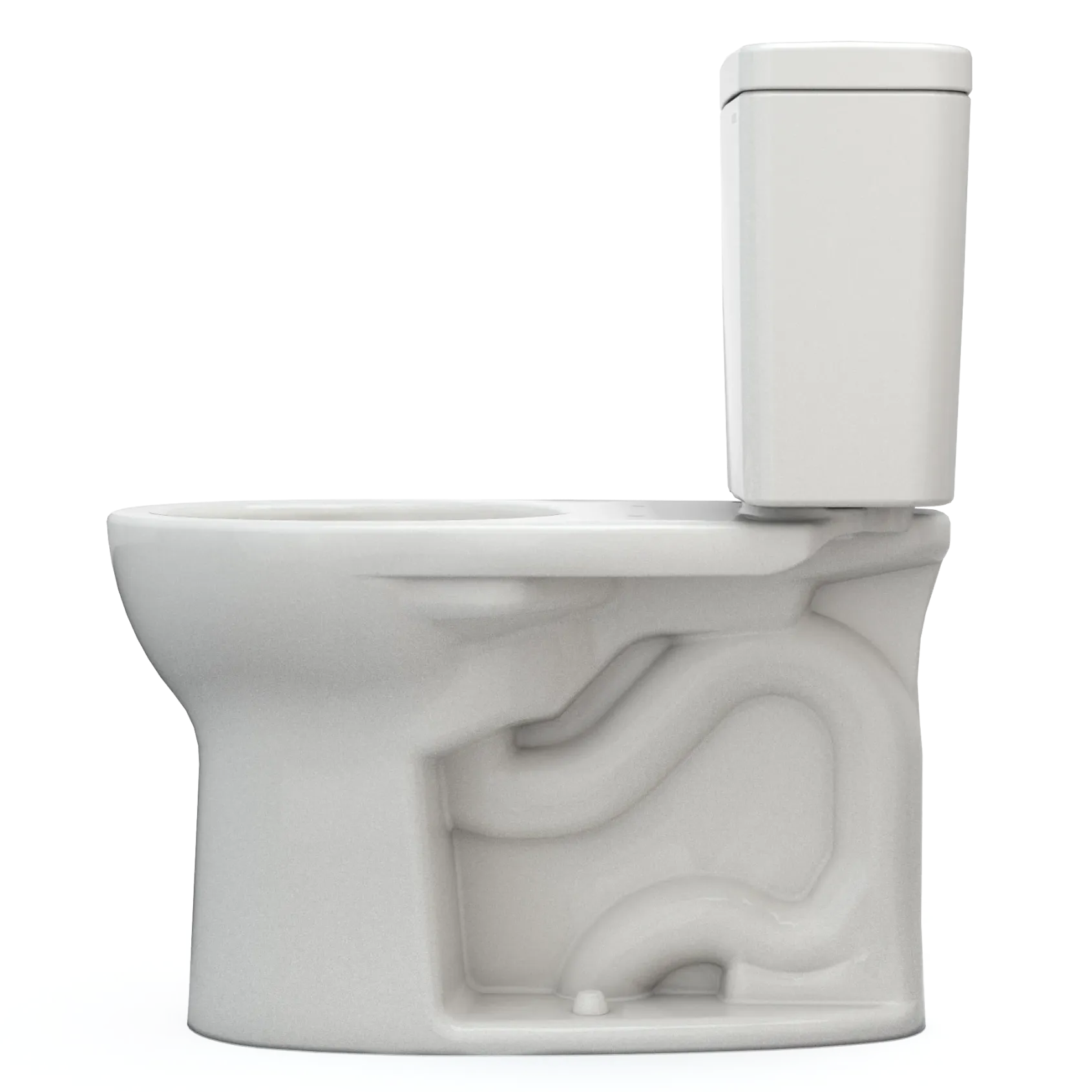 TOTO Drake Two-Piece Round 1.28 GPF Universal Height TORNADO FLUSH Toilet with CEFIONTECT, Colonial White, Vitreous China, CST775CEFG#11