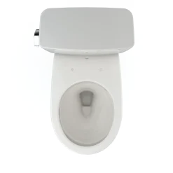 TOTO Drake Two-Piece Round 1.28 GPF Universal Height TORNADO FLUSH Toilet with CEFIONTECT, Colonial White, Vitreous China, CST775CEFG#11