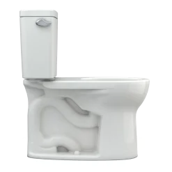 TOTO Drake Two-Piece Round 1.28 GPF Universal Height TORNADO FLUSH Toilet with CEFIONTECT, Colonial White, Vitreous China, CST775CEFG#11