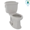 TOTO Eco Dartmouth Two-Piece Elongated 1.28 GPF Universal Height Toilet, Sedona Beige, Vitreous China, CST754EF#12