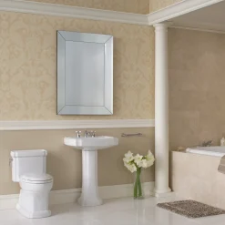 TOTO Eco Guinevere Elongated 1.28 GPF Universal Height Skirted Toilet with CEFIONTECT and SoftClose Seat, Bone, Vitreous China|Plastic, MS974224CEFG#03