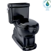 TOTO Eco Guinevere Elongated 1.28 GPF Universal Height Skirted Toilet with SoftClose Seat, Ebony, Vitreous China|Plastic, MS974224CEF#51
