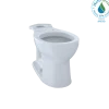 TOTO Entrada Universal Height Round Toilet Bowl, Cotton White, Vitreous China, C243EF#01