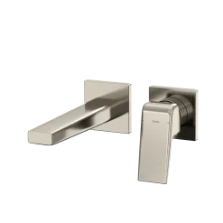 TOTO GB 1.2 GPM Wall-Mount Single-Handle Bathroom Faucet with COMFORT GLIDE Technology, Polished Nickel, Brass, TLG10307U#PN