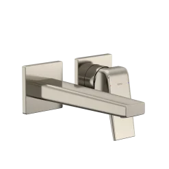 TOTO GB 1.2 GPM Wall-Mount Single-Handle Bathroom Faucet with COMFORT GLIDE Technology, Polished Nickel, Brass, TLG10307U#PN