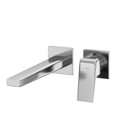 TOTO GB 1.2 GPM Wall-Mount Single-Handle Long Bathroom Faucet with COMFORT GLIDE Technology, Polished Chrome, Brass, TLG10308U#CP