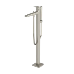 TOTO GB Freestanding Bathroom Tub Filler with COMFORT GLIDE and COMFORT WAVE, Brushed Nickel, Brass, TBG10306U#BN