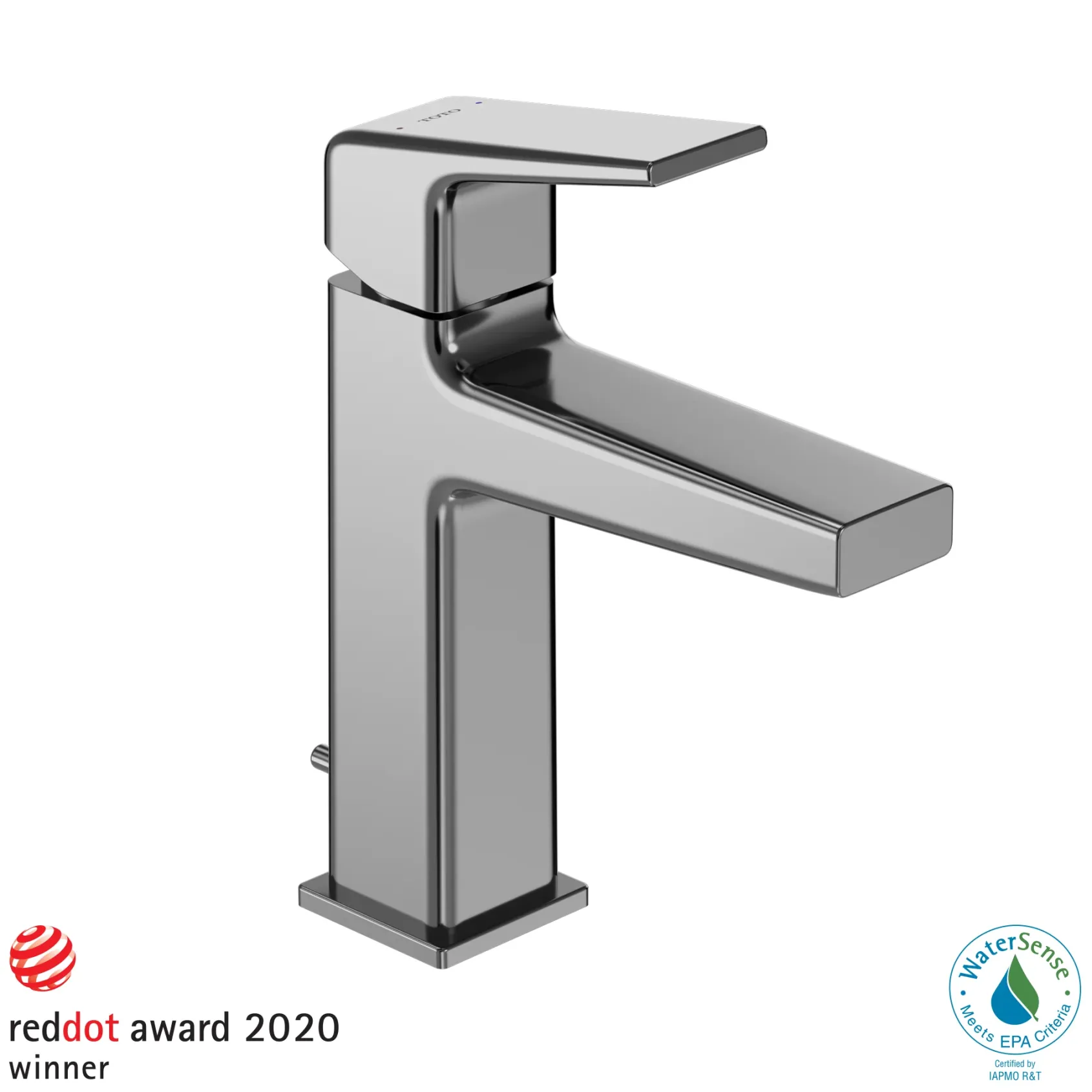 TOTO GB Series 1.2 GPM Single Handle Bathroom Sink Faucet with COMFORT GLIDE Technology and Drain Assembly, Polished Chrome, Brass, TLG10301U#CP