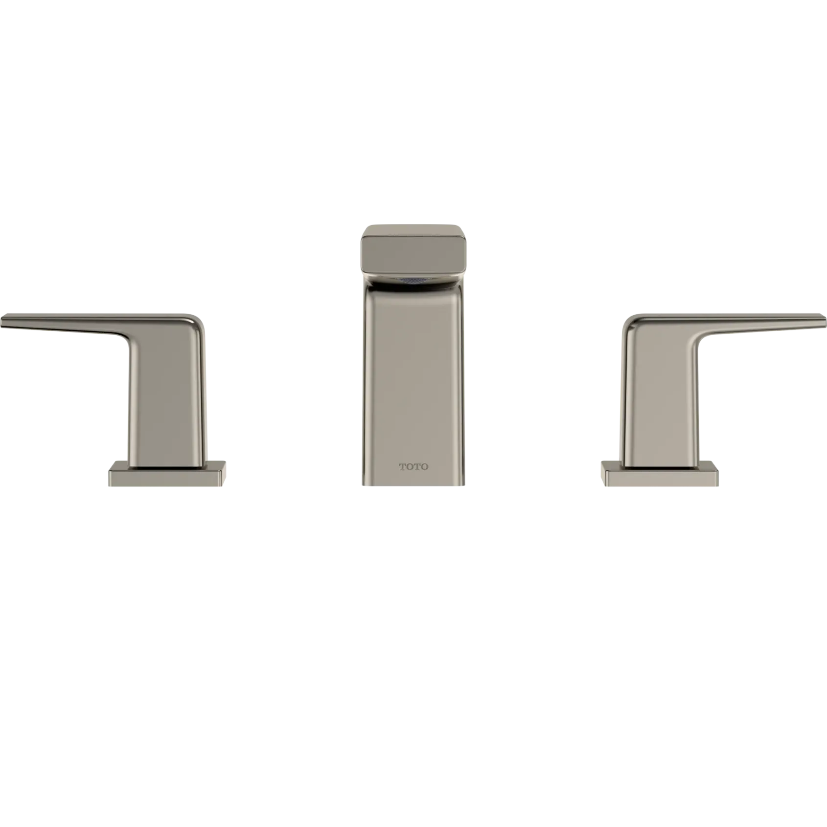 TOTO GB Two-Handle Deck-Mount Roman Tub Filler Trim, Polished Nickel, Brass, TBG10201U#PN