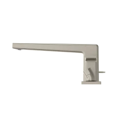 TOTO GB Two-Handle Deck-Mount Roman Tub Filler Trim with Handshower, Brushed Nickel, Brass, TBG10202U#BN