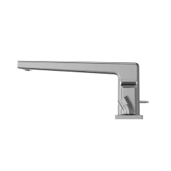 TOTO GB Two-Handle Deck-Mount Roman Tub Filler Trim with Handshower, Polished Chrome, Brass, TBG10202U#CP