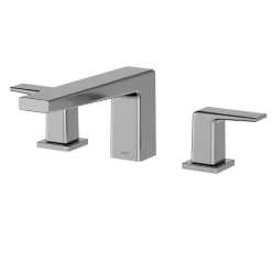 TOTO GB Two-Handle Deck-Mount Roman Tub Filler Trim, Polished Chrome, Brass, TBG10201U#CP