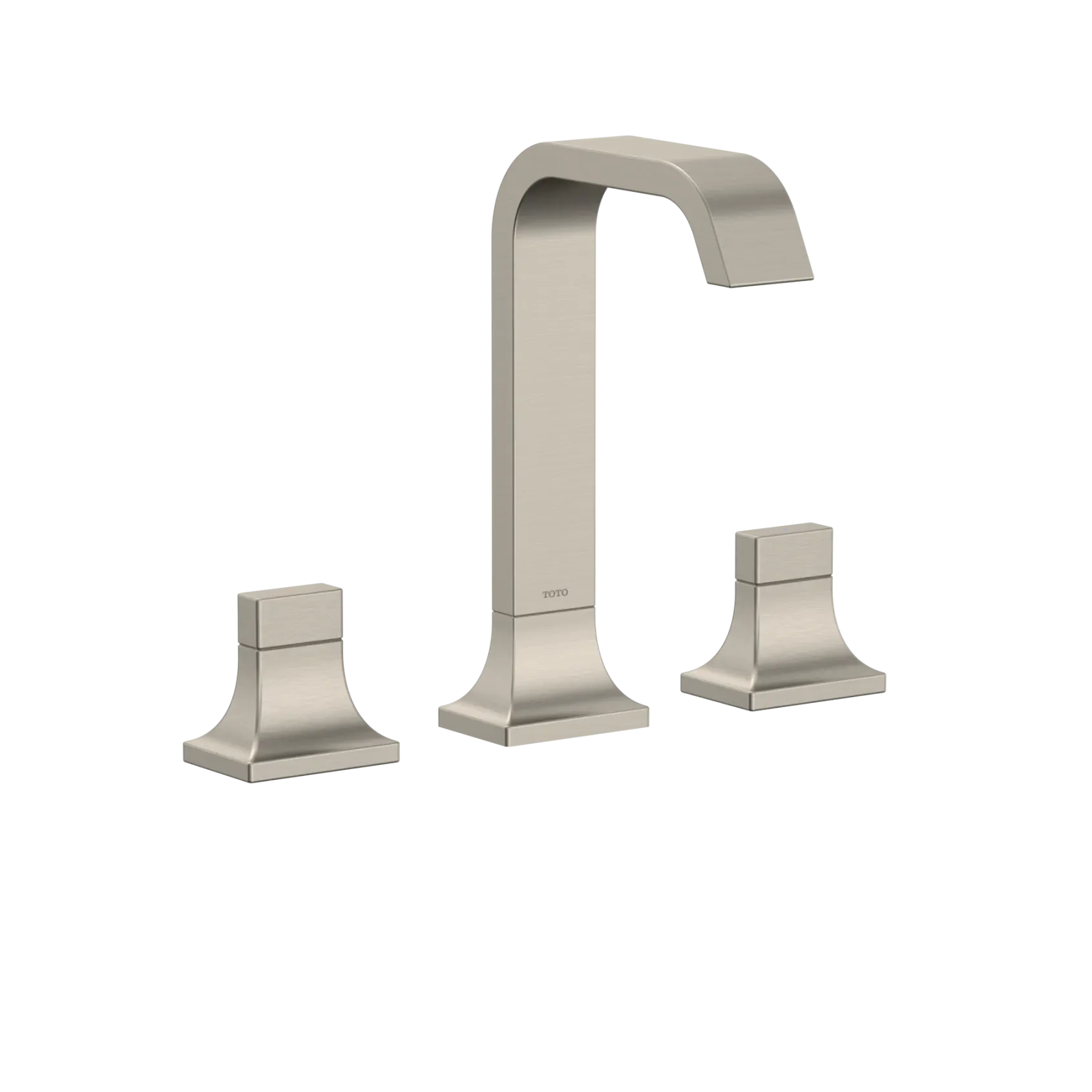 TOTO GC 1.2 GPM Two Handle Widespread Bathroom Sink Faucet, Brushed Nickel, Brass, TLG08201U#BN