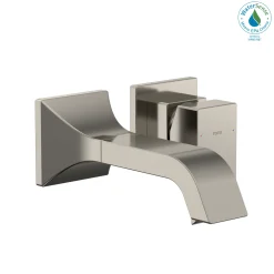 TOTO GC 1.2 GPM Wall-Mount Single-Handle Bathroom Faucet with COMFORT GLIDE Technology, Polished Nickel, Brass, TLG08307U#PN