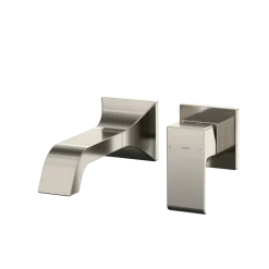 TOTO GC 1.2 GPM Wall-Mount Single-Handle Bathroom Faucet with COMFORT GLIDE Technology, Polished Nickel, Brass, TLG08307U#PN
