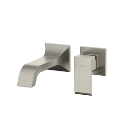 TOTO GC 1.2 GPM Wall-Mount Single-Handle Bathroom Faucet with COMFORT GLIDE Technology, Brushed Nickel, Brass, TLG08307U#BN