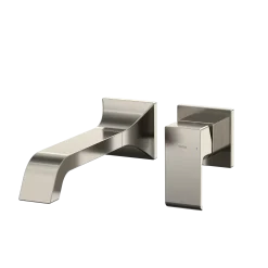 TOTO GC 1.2 GPM Wall-Mount Single-Handle Long Bathroom Faucet with COMFORT GLIDE Technology, Polished Nickel, Brass, TLG08308U#PN