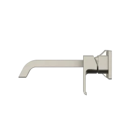 TOTO GC 1.2 GPM Wall-Mount Single-Handle Long Bathroom Faucet with COMFORT GLIDE Technology, Brushed Nickel, Brass, TLG08308U#BN