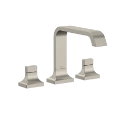 TOTO GC Two-Handle Deck-Mount Roman Tub Filler Trim, Brushed Nickel, Brass, TBG08201U#BN
