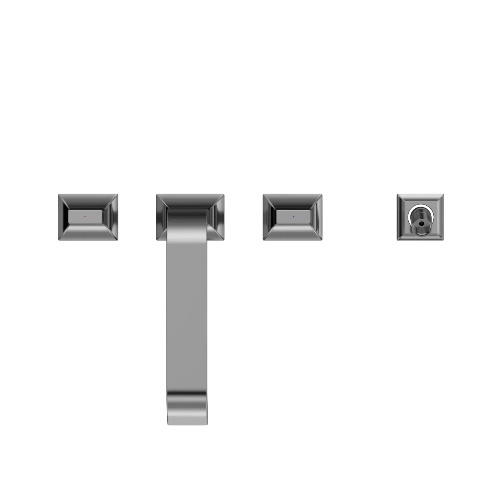 TOTO GC Two-Handle Deck-Mount Roman Tub Filler Trim with Handshower, Polished Chrome, Brass, TBG08202U#CP