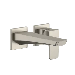 TOTO GE 1.2 GPM Wall-Mount Single-Handle Bathroom Faucet with COMFORT GLIDE Technology, Brushed Nickel, Brass, TLG07307U#BN