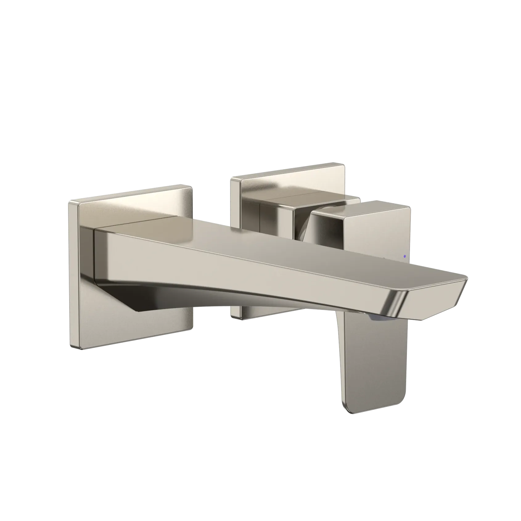TOTO GE 1.2 GPM Wall-Mount Single-Handle Bathroom Faucet with COMFORT GLIDE Technology, Polished Nickel, Brass, TLG07307U#PN