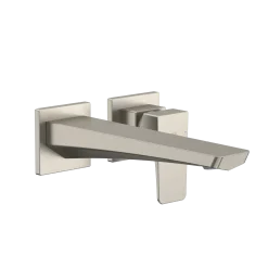 TOTO GE 1.2 GPM Wall-Mount Single-Handle Long Bathroom Faucet with COMFORT GLIDE Technology, Brushed Nickel, Brass, TLG07308U#BN