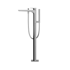 TOTO GE Single-Handle Free Standing Tub Filler with Handshower, Polished Chrome, Brass, TBG07306U#CP