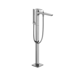 TOTO GE Single-Handle Free Standing Tub Filler with Handshower, Polished Chrome, Brass, TBG07306U#CP